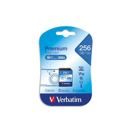 VERBATIM Carte Premium SDXC 256Go Class 10/U1 44026