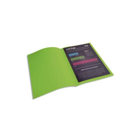 EXACOMPTA Paquet de 100 chemises ROCK'S en carte 210 grammes coloris Vert clair