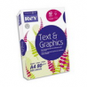 INAPA Ramette 500 feuilles papier TEXT & GRAPHICS A4 80g CIE 170 haute Blancheur très satiné