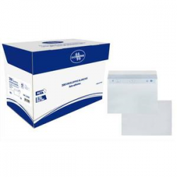 BONG Boîte de 200 enveloppes DL 162x229mm Blanc 80g auto-adhésive 23040