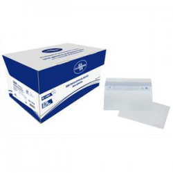 BONG Boîte de 200 enveloppes DL 110x220mm Blanc 80g auto-adhésive 23038