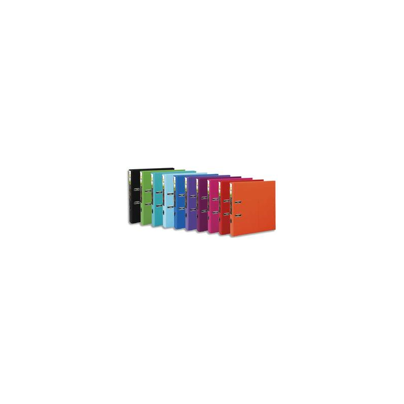 EXACOMPTA Classeur à levier en polypro PREMTOUCH dos de 5cm, coloris Assortis Tendance