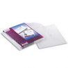 ELBA Sachet de 10 pochettes enveloppe perforées en polypropylène A4 transparente, fermeture velcro