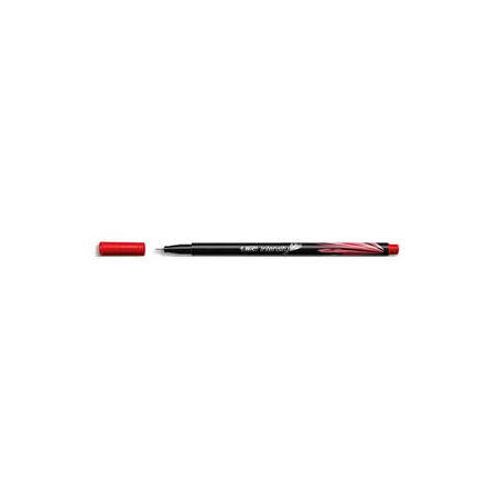 BIC Stylo feutre Intensity Rouge. Baguée métal. Pointe ultra fine 0,4mm.