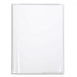 CALLIGRAPHE Protège-cahier Cristal 12/100° 24x32cm avec porte-étiquette. Transparent