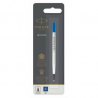 PARKER Recharge pour Stylo Roller pointe fine encre Bleue. En blister.