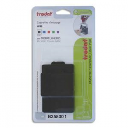 TRODAT Blister 3 recharges 6/58 pour appareils 5208/5480. Noir