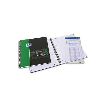 OXFORD Activebook 160 pages (couverture PP), Séyès (technologie réglure SCRIBZEE). Format A4+
