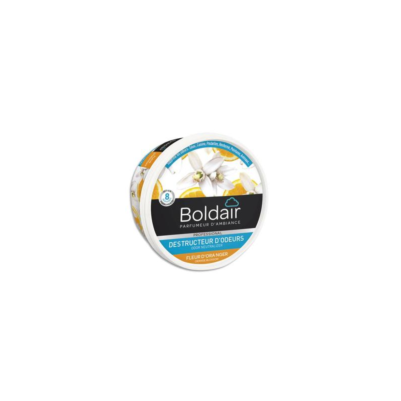 BOLDAIR Pot 300g Gel destructeur d'odeurs fleur d'Oranger