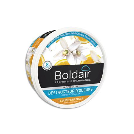 BOLDAIR Pot 300g Gel destructeur d'odeurs fleur d'Oranger