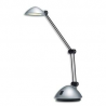 HANSA Lampe à led Space agenté satiné métal et ABS - Bras 17 et 26 cm, Tête D9,5 cm Socle D13 cm