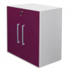 MT INTERNATIONAL Lot de 2 Portes Basses MT1 Elégance pour module - Dim 1 porte L39,7 x H79,5 cm Prune