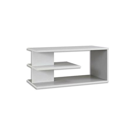 GAUTIER OFFICE Top surmeuble Sunday Blanc Gris Perle - Dimensions : L80 x H37 x P42 cm