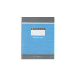 CONQUERANT C7 Cahier de brouillon 17x22 cm 48 pages 56g grands carreaux Séyès. Couverture carte