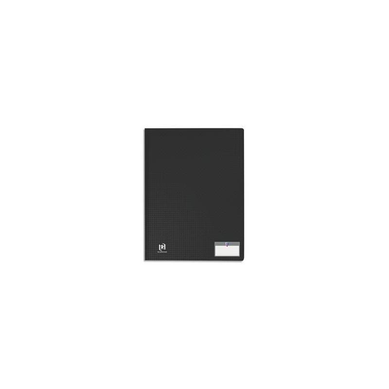 OXFORD Protège documents MEMPHIS 60 vues, 30 pochettes. En polypropylène opaque. Coloris Noir