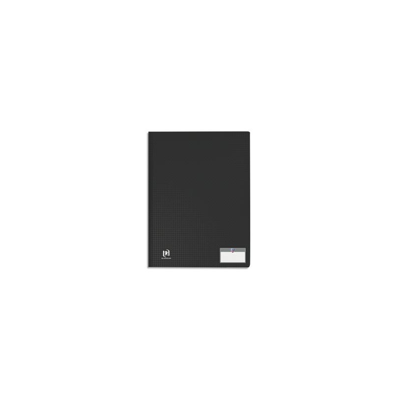 OXFORD Protège documents MEMPHIS 40 vues, 20 pochettes. En polypropylène opaque. Coloris Noir