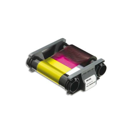 EVOLIS Badgy Ruban couleur YMCKO pour 100 impressions + 100 cartes PVC épaisses (0,76mm) CBGP0001C