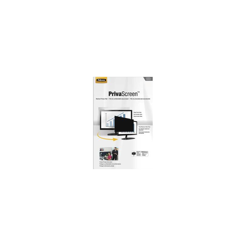 FELLOWES Filtre de confidentialité PrivaScreen 22'' (16/9) pour moniteurs et ordi portables 4801501