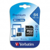 VERBATIM Carte MicroSDHC 64Go+adaptateur Class 10/U1 44084