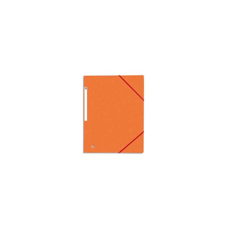 ELBA Chemises à 3 rabats élastiques / carte lustrée /Orange