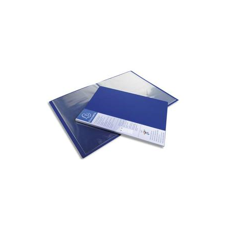 EXACOMPTA Protège-documents UPLINE en polypropylène opaque. 80 vues, 40 pochettes. Coloris Bleu.