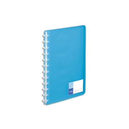 VIQUEL Protège-documents MAXI GEODE en polypro translucide 7/10. 60 vues, 30 pochettes. Coloris Bleu.