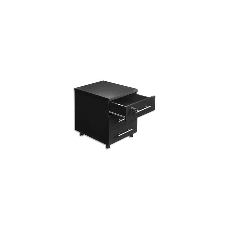 MT INTERNATIONAL Caisson mobile 3 tiroirs MT3 Elégance - Dimensions : L42 x H54 x P50 cm Noir