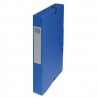EXACOMPTA Boîte de classement EXABOX en carte lustrée 7/10e. Dos de 4 cm. Coloris Bleu