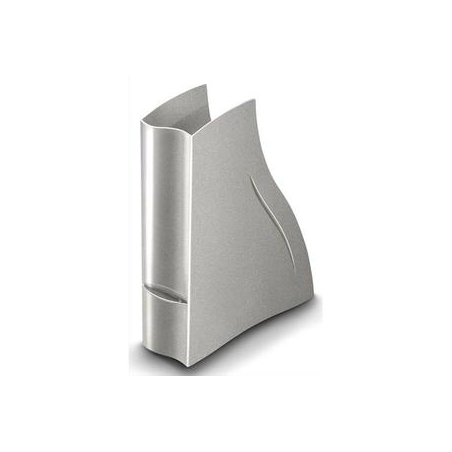CEP Porte-revues Ellypse XtraStrong en polystyrène - Dimensions : H32,5 x P27,8 cm, Dos 8,3 cm cm taupe