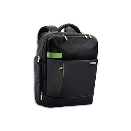 LEITZ Sac à dos Inch Backpack pour ordinateur 15,6, 2 compartiments + pochettes L31 x H40 x P14 cm Noir