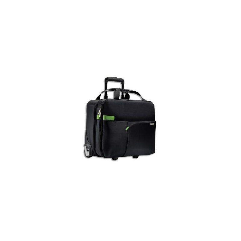 LEITZ Trolley cabine Inch carry-on 15,6 2 compartiments, fixation pour valise - L43 x H37 x P20 cm Noir