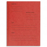 EXACOMPTA Paquet de 25 dossiers de plaidoirie pré-imprimés, en carte 265g. Coloris Rouge.