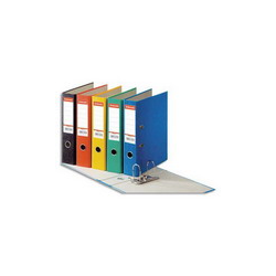 ESSELTE Classeur à levier RAINBOW en carton, dos de 8 cm, coloris Bleu
