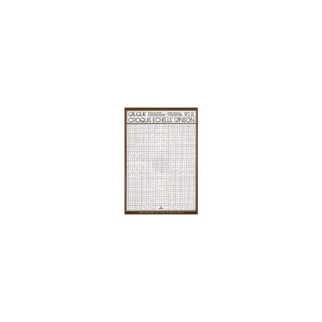 CANSON Bloc de papier calque croquis échelle 50 feuilles 90g A3 Ref-17144