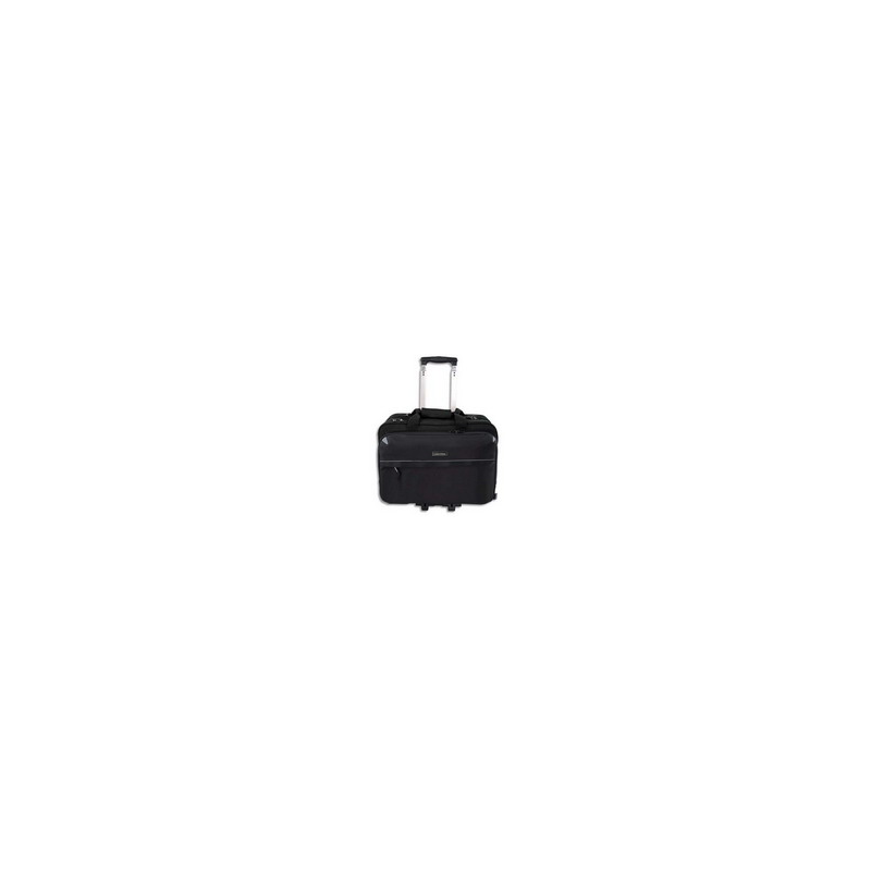 LIGHTPAK Pilot Case Trolley Noire en polyester compartiments + poches L43 x H34 x P20 cm
