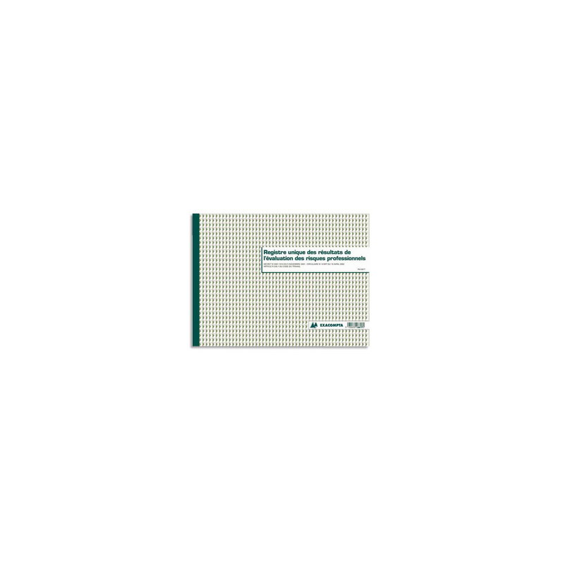 EXACOMPTA Registre évaluation des riques professionnels format 24x32cm, 60 pages 6617E