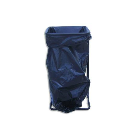 VISO Support sac-poubelle métal Noir capacité 110 à 130 litres sans roulettes - Dim : L56 x H80 x P44 cm