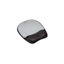 FELLOWES Tapis souris repose-poignet ergo mouss aluminium/Noir 9175801