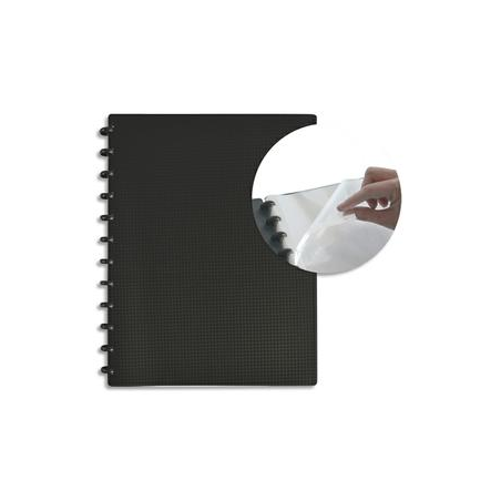 ELBA Protège-documents amovible MEMPHIS A4 60 vues vario zipp PP Noir