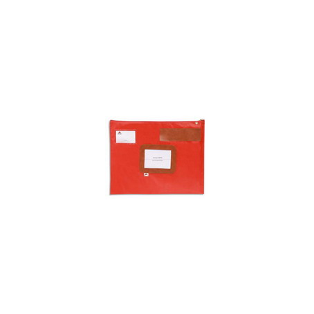 ALBA Pochette navette Rouge en PVC dimensions : 42x32cm