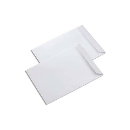 PERGAMY Boîte de 500 pochettes velin Blanc 90g C5 162x229 mm fermeture auto-adhésive
