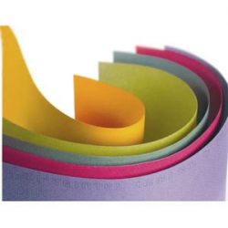 CANSON couleur 160g ''MI-TEINTES'' 50x65 cm paquet de 24 feuilles, coloris assortis vif Ecole