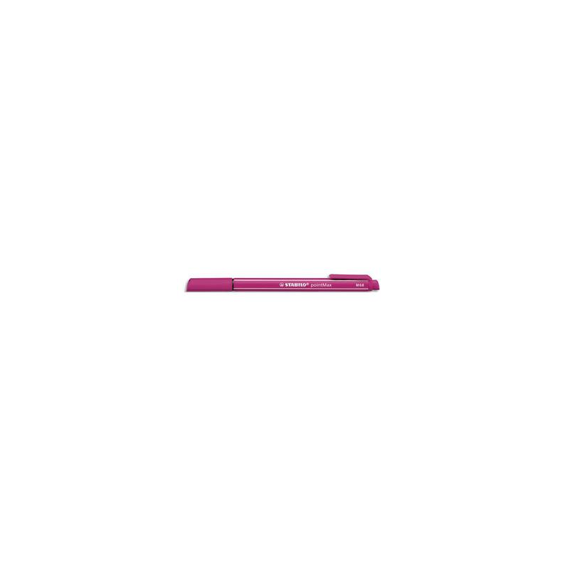 STABILO Stylo-feutre pointe multi-fonction encre Rose corps coloré et rayure Blanche pointMax