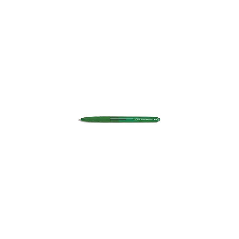 PILOT Stylo bille SUPER GRIP G rétractable pointe fine encre Verte