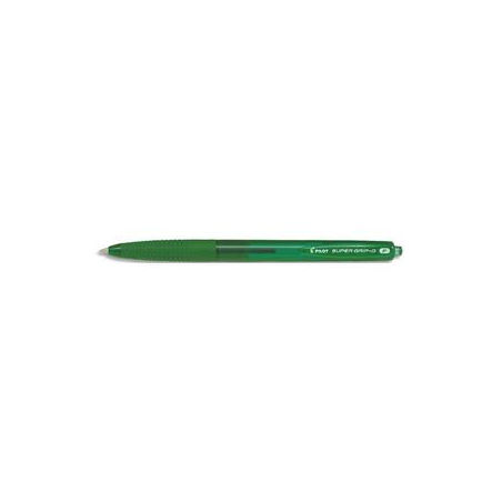 PILOT Stylo bille SUPER GRIP G rétractable pointe fine encre Verte