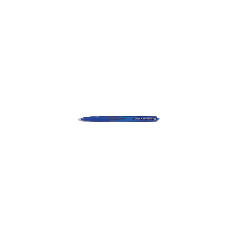 PILOT Stylo bille SUPER GRIP G rétractable pointe moyenne encre Bleue