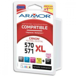 ARMOR Pack 5 comp canon pgi570 cli571xl bpbcmy b10381r1