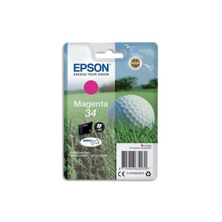 EPSON Cartouche balle de golf Jet d'encre durabrite ultra Magenta C13T34634010