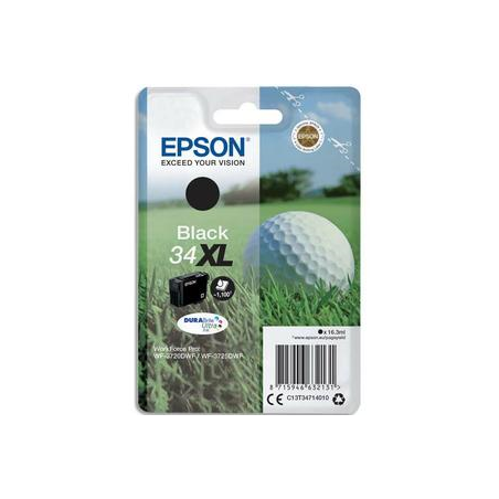 EPSON Cartouche balle de golf Jet d'encre durabrite ultra Noir XL C13T34714010