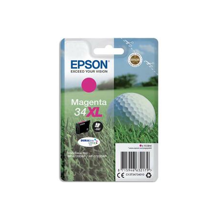 EPSON Cartouche balle de golf Jet d'encre durabrite ultra Magenta XL C13T34734010